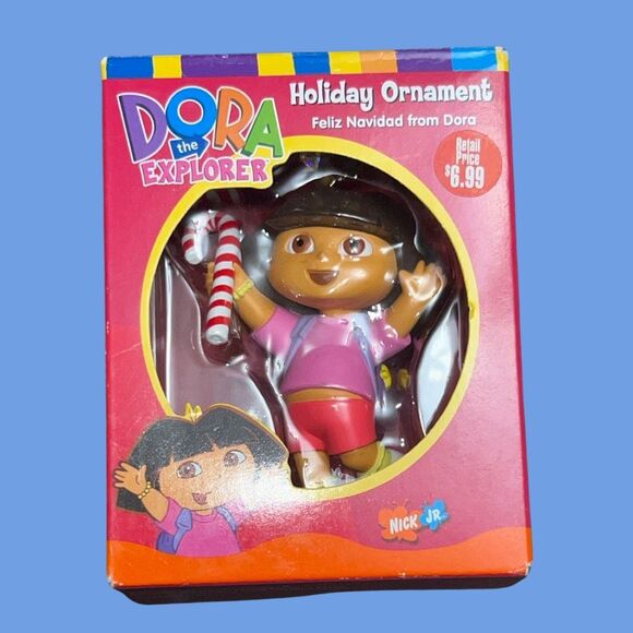 2004 Viacom Nick JR Dora The Explorer Ornament: Dora’s Merry Christmas - Picture 1 of 6